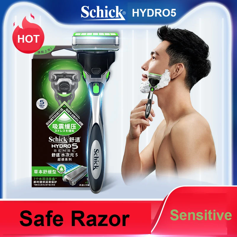 New Original Schick Hydro 5 Safety Razor Men Sensetive Best Shaving Body Hair Beard Shaver In Stock Free Shipping