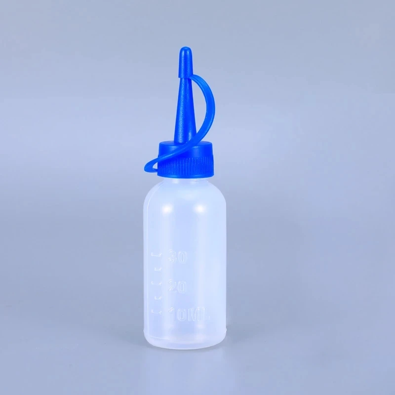 100PCS/lot Empty PE plastic 30ml Needle Tip Glue Bottle Applicator DIY Quilling Tool Oil Liquid squeeze bottles with twist cap