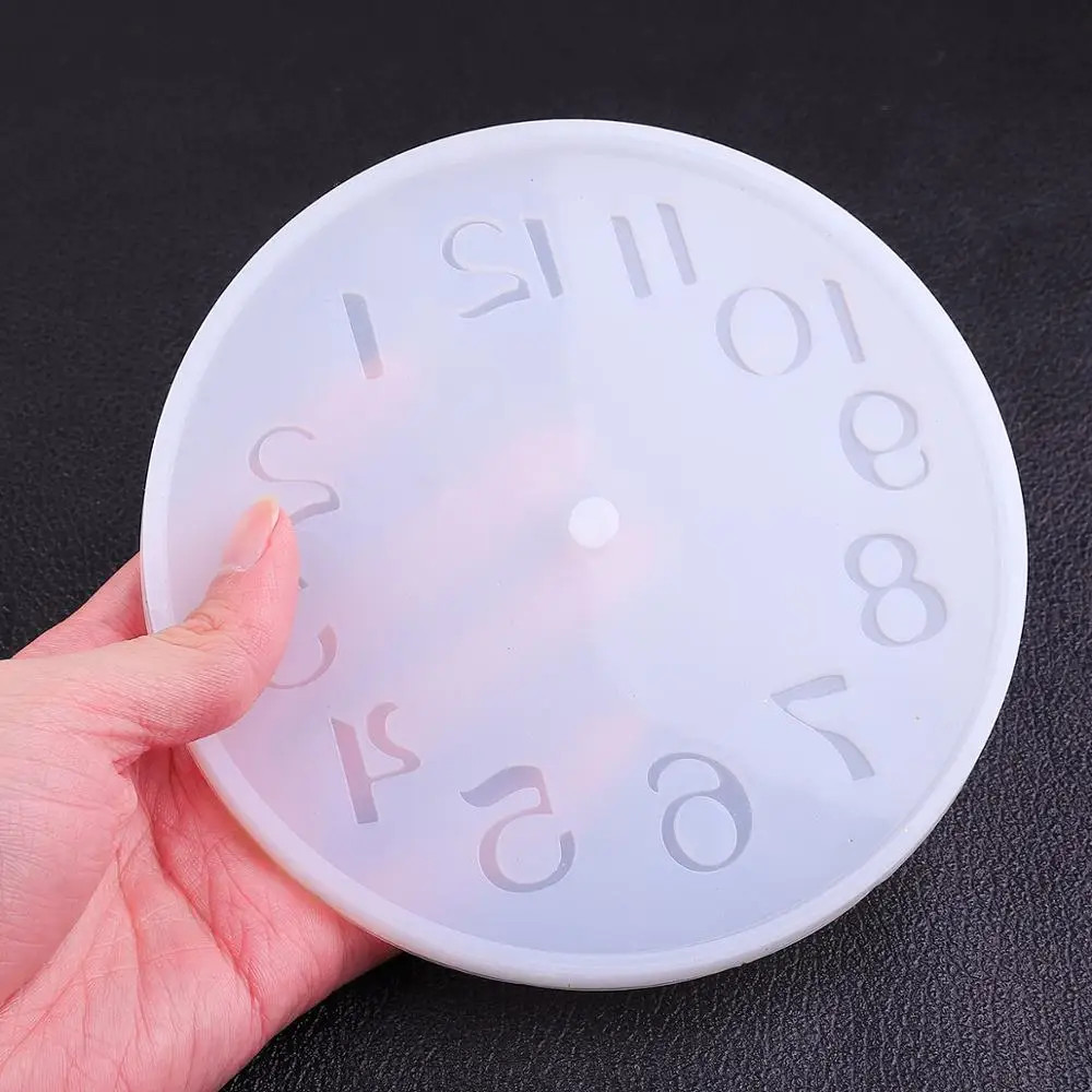 Silicone Mold Clock Letter Molds For DIY Small Big Size Clock UV Epoxy Resin Silicone Casting Mould Jewelry Making Handmade Tool