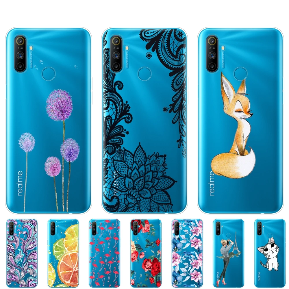 For Realme C3 Case Soft Silicon TPU Back For OPPO Realme C3 RMX2020 C 3 RealmeC3 Protective Phone Cover Coque Capa Funda 6.5inch