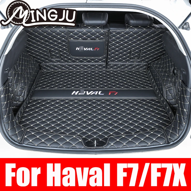 

For Haval F7 F7X 2019 2020 2021 Car Accessories Trunk Protection Leather Mat Catpet Interior Cover Part Auto Styling