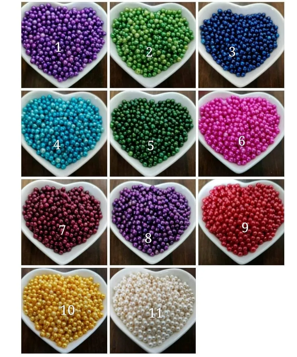 

Mini pearls AAA 3-4mm Round Freshwater rainbow colors loose Pearl pearl beads Oysters pearls LP22