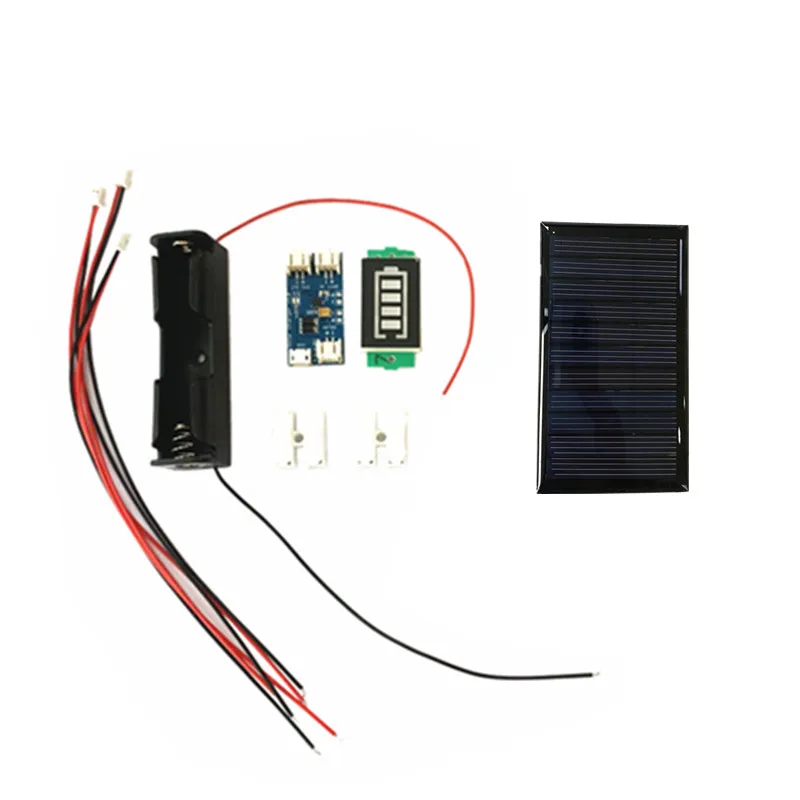 Mini Mono 80*45mm Solar Panel 5V 60MA for Mini solar panel  Mini solar lipo charger CN3065 DIYKIT 1S battery holder /display