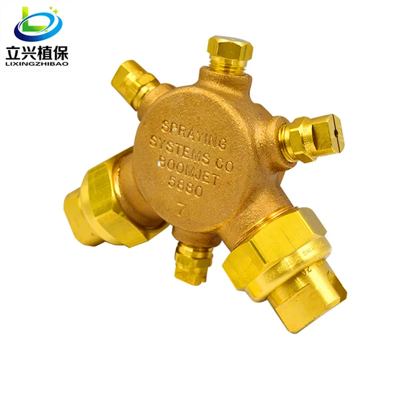 Extra Wide Angle Flat Rodless Nozzle, Agricultural Spray Head, Plant Protection, Playing Pesticide Sprinkler, Brass Spray Body