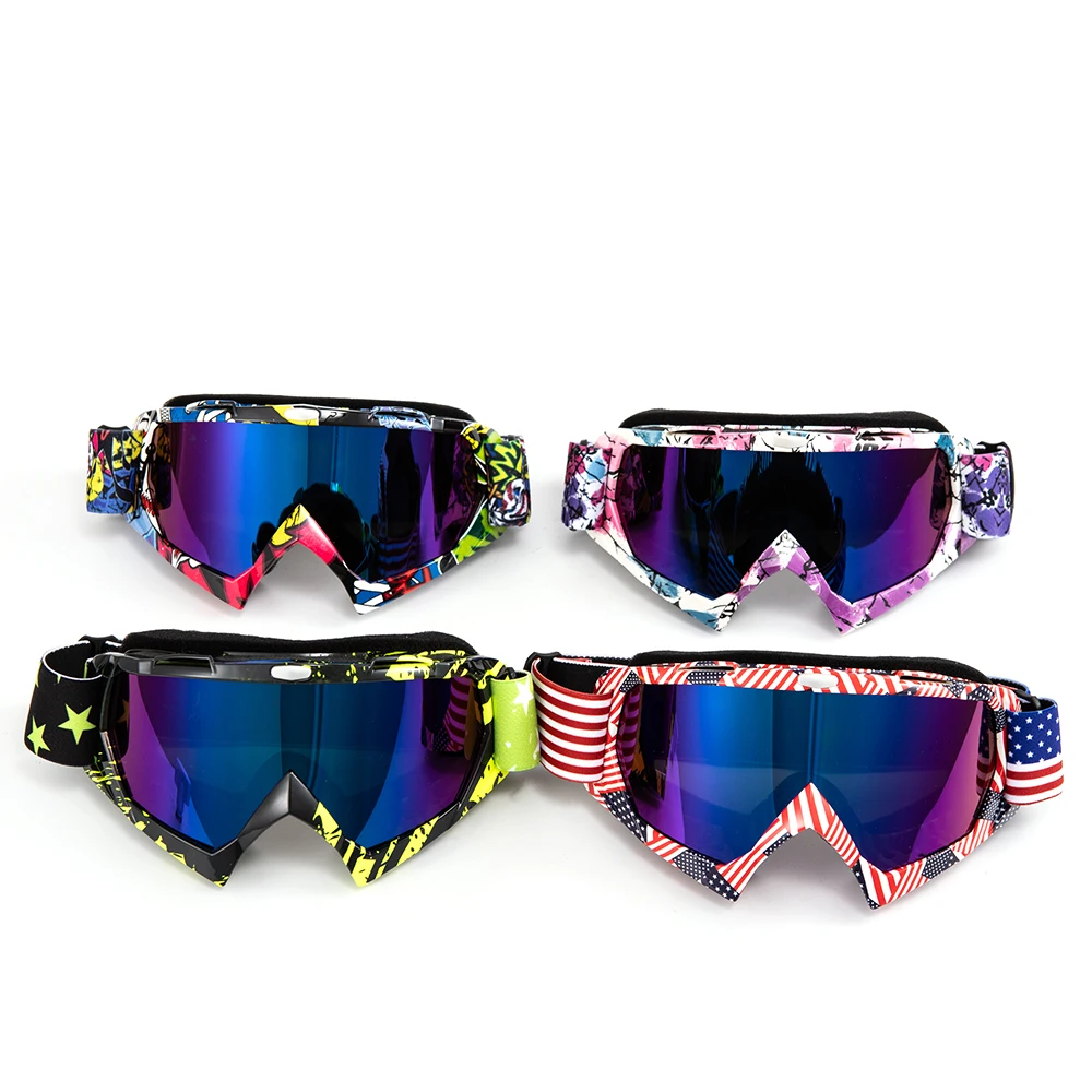 Multi-color Motocross Goggles Motorcycle Glasses Motorbike Spectacles Outdoor Riding Racing