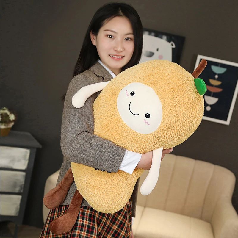 Kawaii Cartoon Aubergine Mango Aardbei Peper Peer Omelet Speelgoed Voor Kinderen Fruit Zachte Pluche Kussen Kids Gevulde Doll Gift