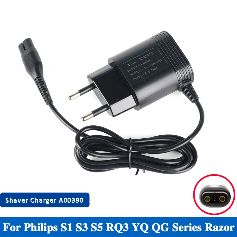 4.3V Wall Plug A00390 Charger AC Power Charging Cord Adapter For PHILIPS Norelco OneBlade QP2520 QP2521 QP2523 Shaver Charger