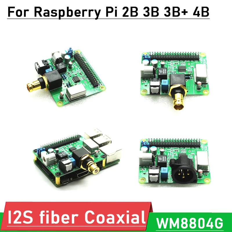 HIFI DiGi + Digital Sound Card DAC decodifica Encoder scheda di espansione Encoder I2S fibra coassiale per Raspberry pi3 pi2 B + 3B + 4B