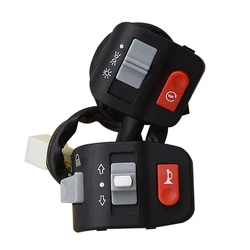 Motorcycle Handlebar Switches Horn Button Turn Signal ON/OFF Button Light Controller Switch for Yamaha Electric Bike Scooters