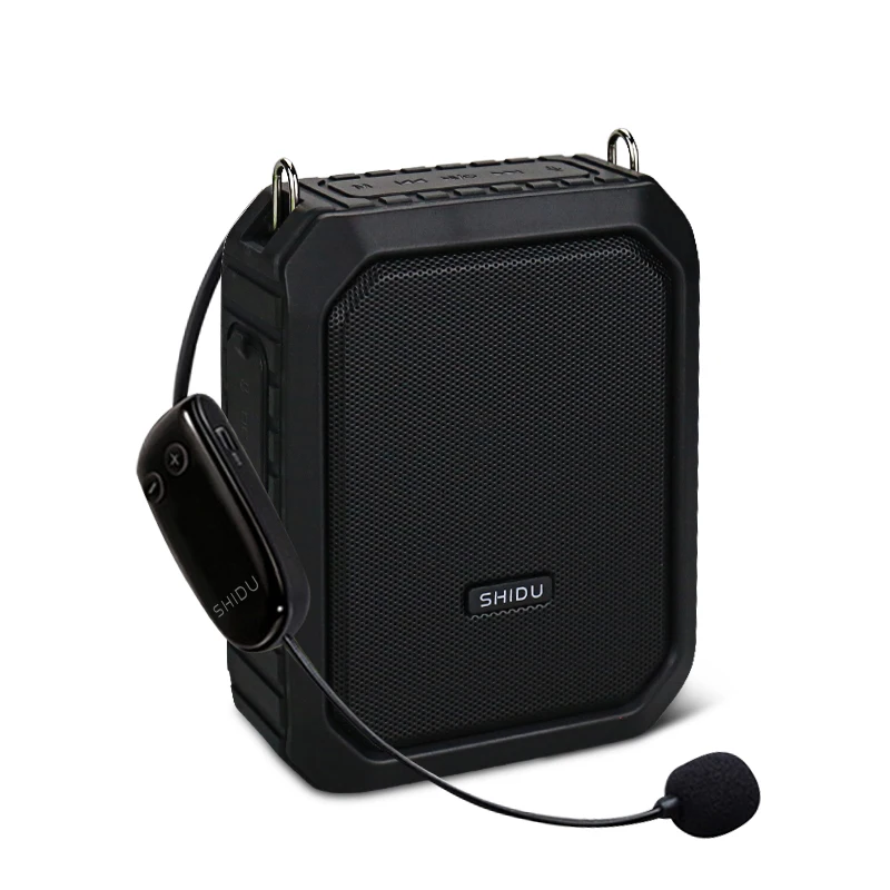 

SHIDU 18W Portable Bluetooth Voice Amplifier for Teacher Megaphone Wireless Microphone Recording AUX Waterproof Speaker M800