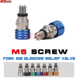 Motocross M5*0.8cm Fork Air Bleeder Relief Valve For YZ YZF YZ85 YZ125 YZ250 YZ250F YZ450F WR250F WR450F Dirt Bike Motorcycle