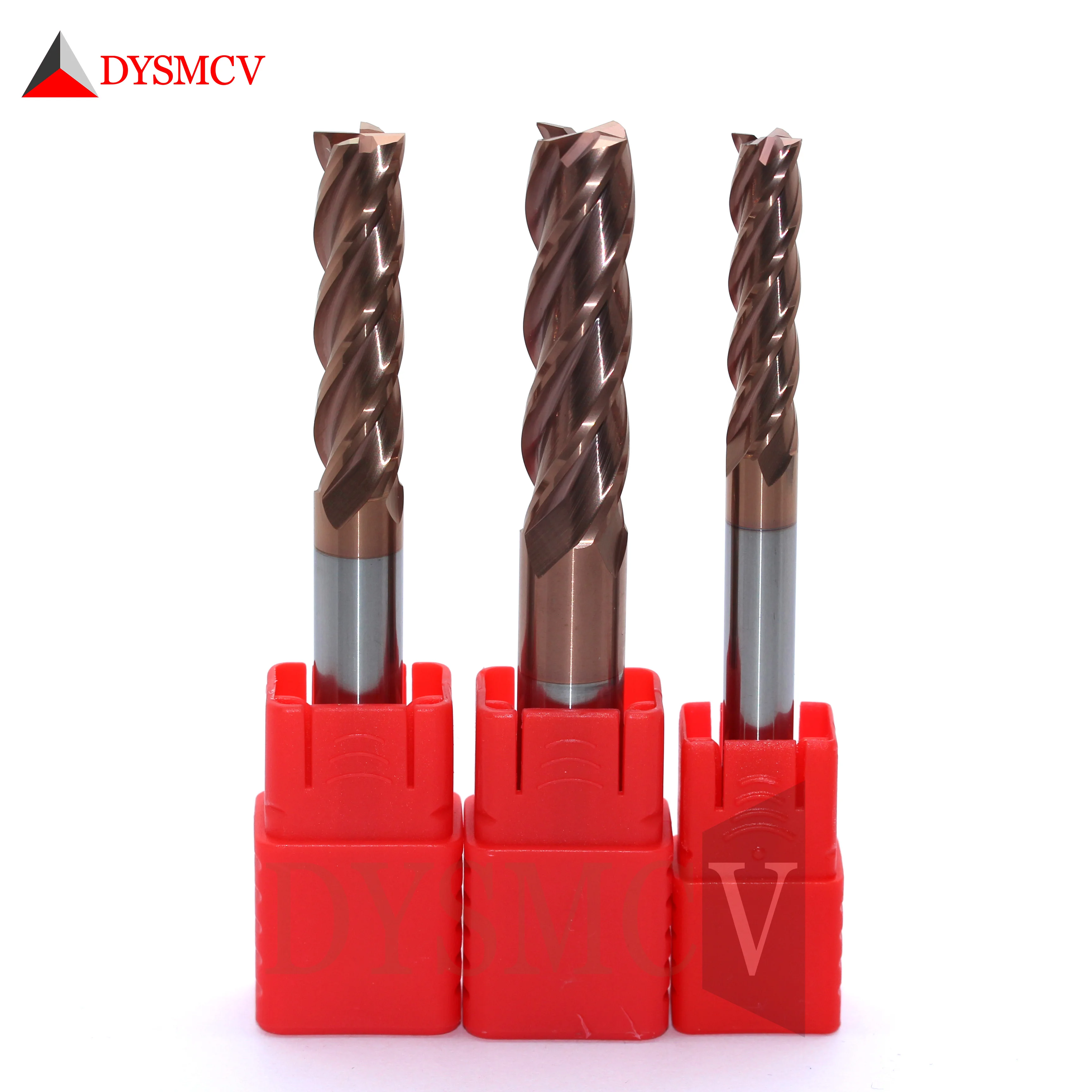 HRC60 D6X75L D8X75L D10X75L D12X75L4Flute الصلبة أطراف طاحونة مصنوعة من الكربيد القياسية طول الجانب طحن الشق التنميط وجه مطحنة