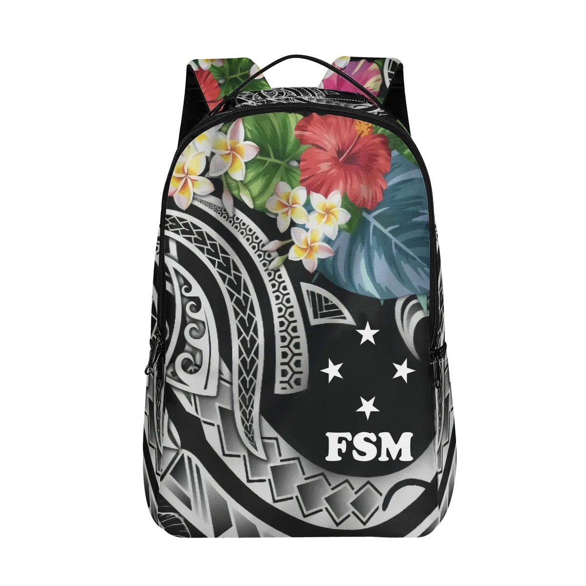 New 17 inches Polynesian Design Tribal Sea Turtle Printing Custom Schoolbag Student Book Backpack School Bags Computer package