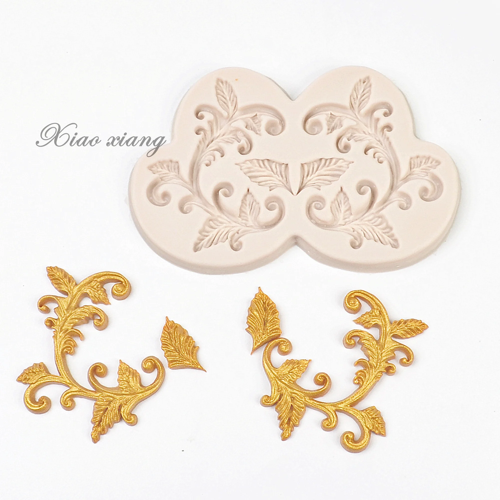 Leaf Flower Vine Lace Silicone Molds Fondant Cake Decorating Tools Kitchen Baking Molds Candy Chocolate Gumpaste Moulds