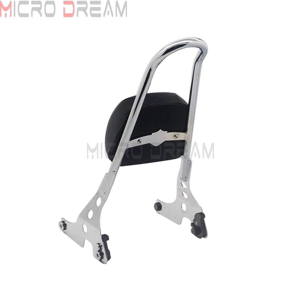 Detachable Sissy Bar Backrest Pad Luggage Rack for Harley Sportster XL883 XL1200 C/N/R 48 72 XL 883 1200 Iron SuperLow Custom