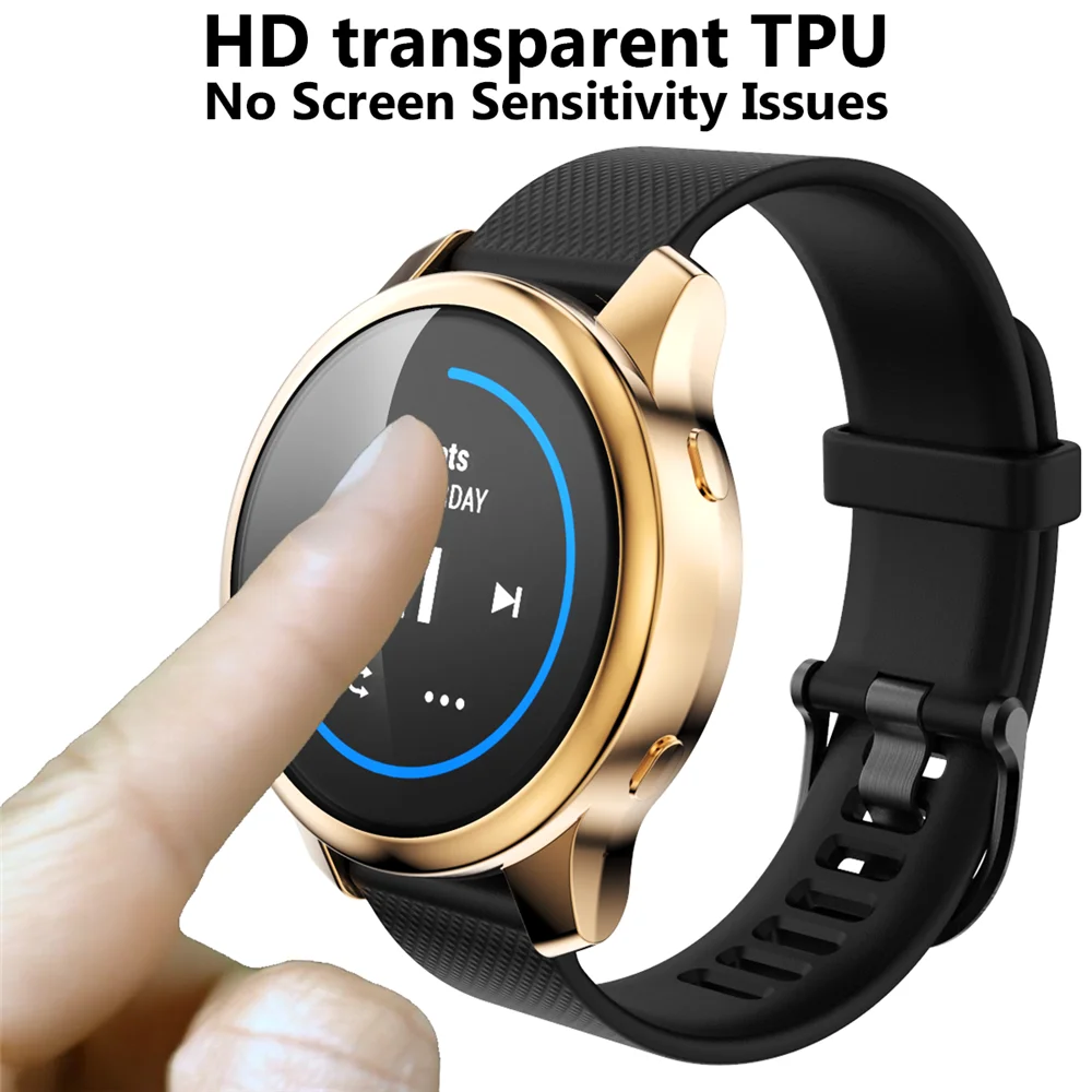 غطاء حماية كامل من مادة TPU لساعة Garmin Venu الذكية، إطار متين فائق النحافة، أغطية حماية ملحقات الساعة