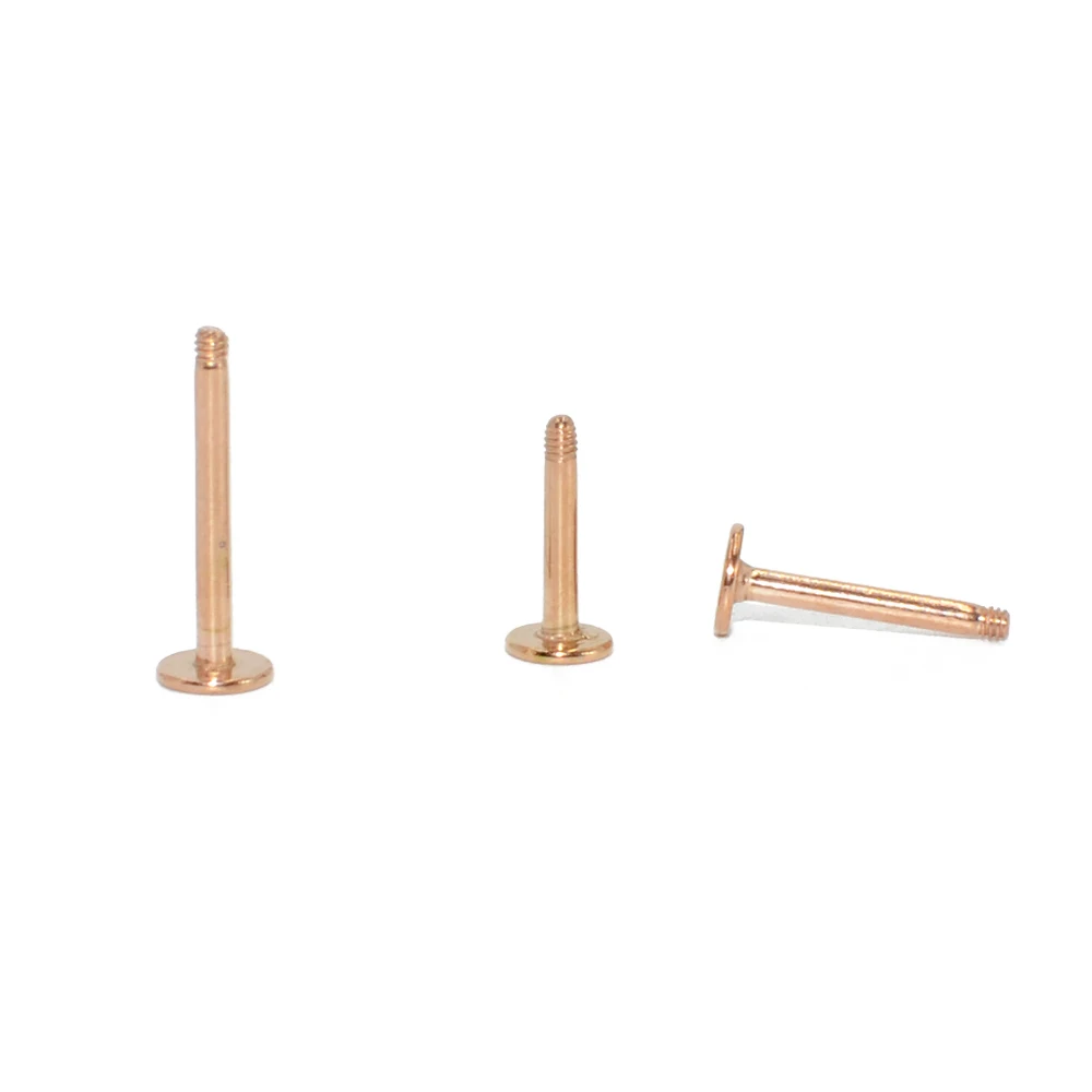 10pcs/lot Surgical Steel Internally Threaded Earring Nose Labret Shaft Bar Lip Replacement Pole Wholesale Body Piercing Jewelry