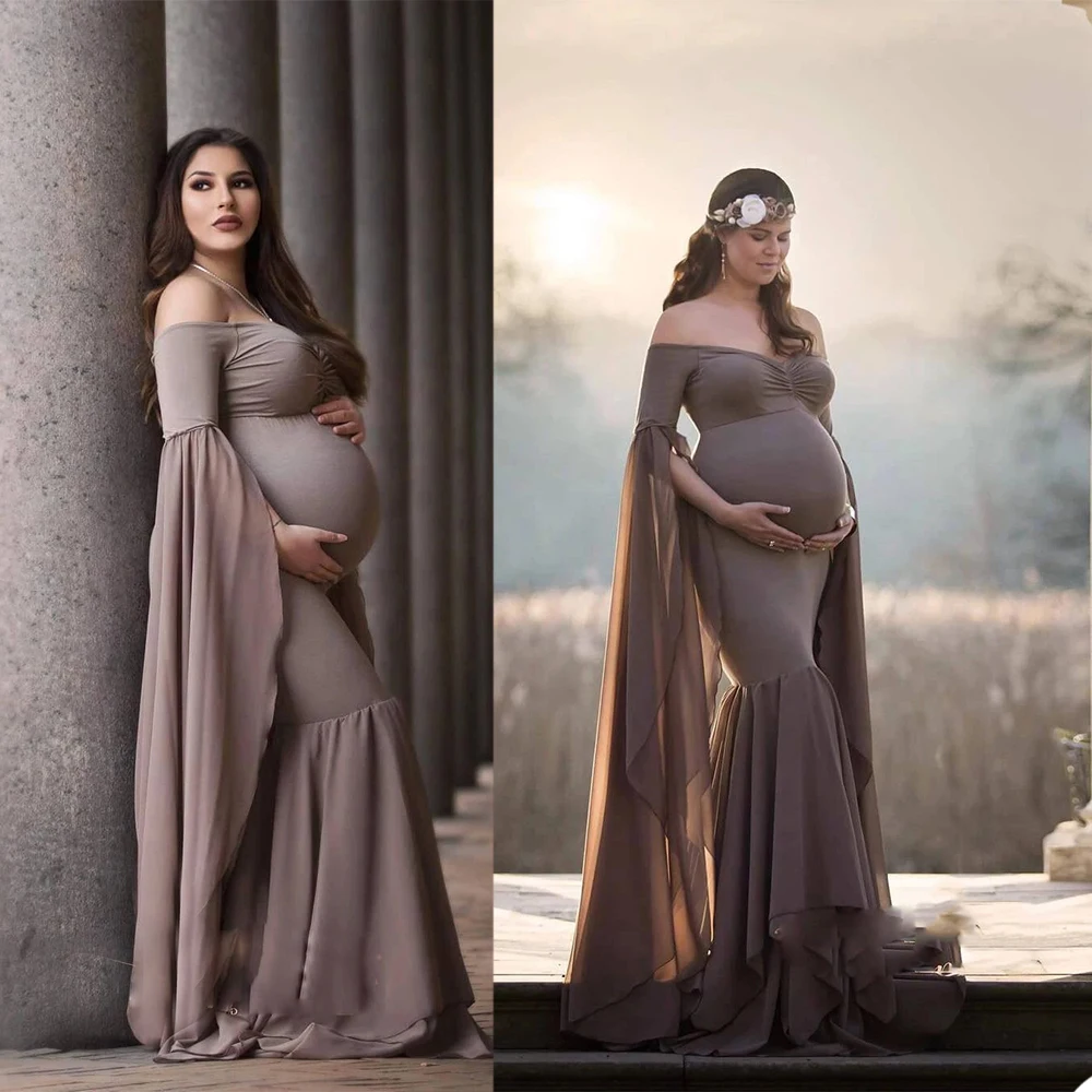 

Custom Made Ladies Robes Nightgowns Off Shoulder Mermaid Women Sleepwear Bathrobe Plus Size Prom Party Shower Dress