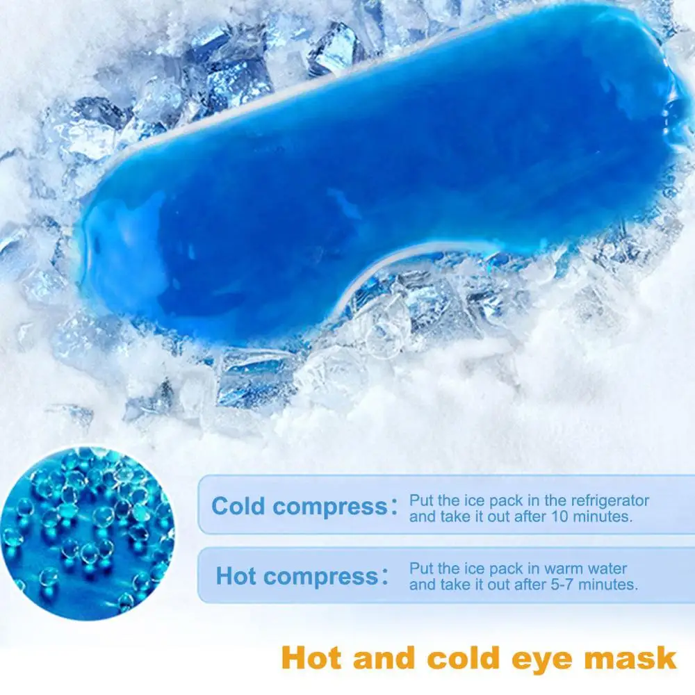 1PC Ice Pack Eye Shade Cooler Bag Sleeping Mask Cover Patch Cold Soothing Gel Health