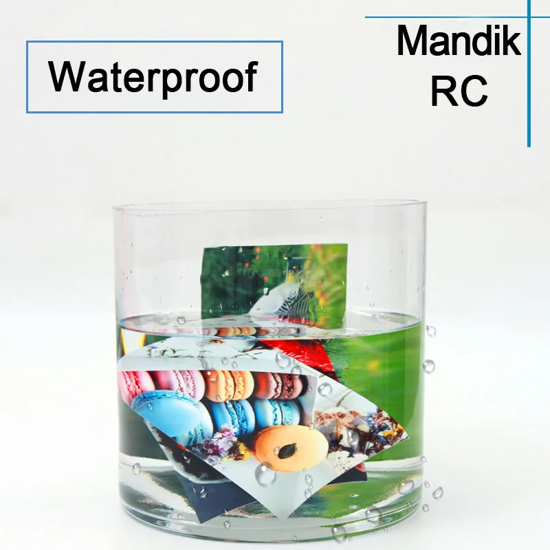 265g Waterproof RC 4R Photo Paper Glossy/Satin/Rough Matte/Silky Four Types Of Surface For Pigment Ink Printers