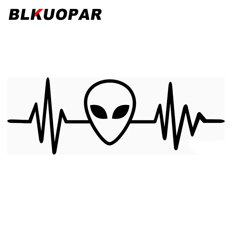 BLKUOPAR for Alien Frequency Car Sticker Personality Scratch-Proof Decal Waterproof Motorcycle Bumper Car Door Protector