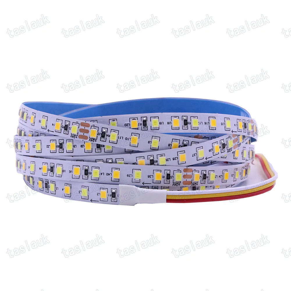 

5M IP20 Not waterproof 2835SMD 120 180 Leds/m CCT Led Strip,White/Warm White Adjustable Led Light DC12V