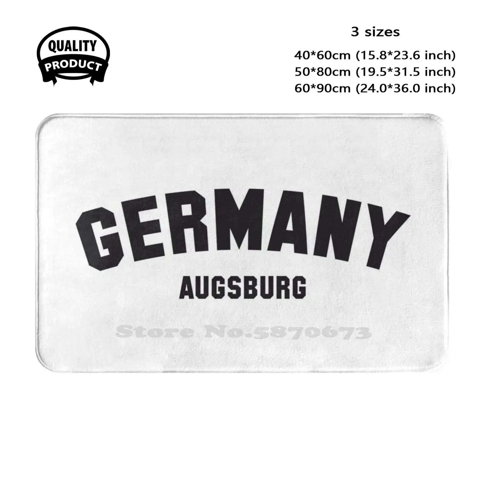 Augsburg Soft Cushion Home Carpet Door Mat Car Rug Germany Germans Deutschland City Cities Country Countries Bavarian Augsburg