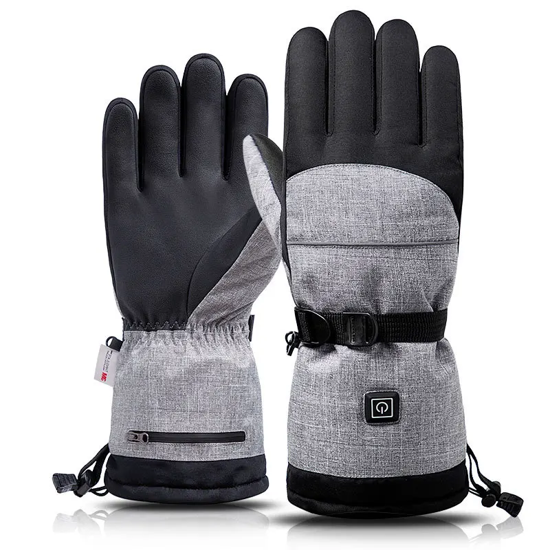 

Electric Heating Snowmobile Snowboard Ski Gloves Snow Mittens Windproof Waterproof Men Women Snowboarding Skiing Gloves