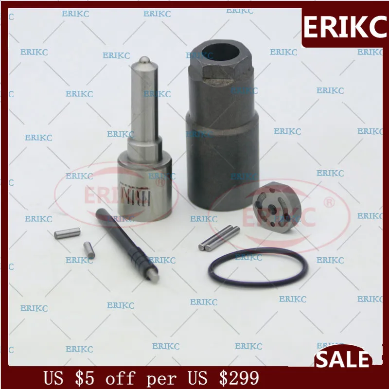 ERIKC 095000-580 #095000-5800, 5801 de DLLA153P884 placa de válvula BF23(SFP6) tuerca E1022003 kits de reparación para 1378432 6C1Q-9K546-AC