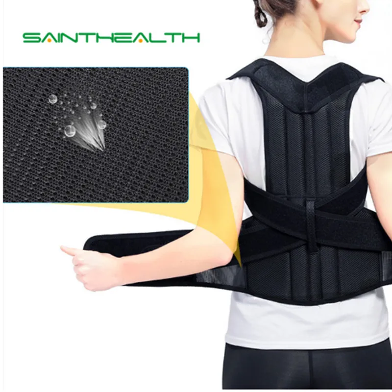 Einstellbare Zurück Haltung Corrector mit Stahl platte brace unterstützung Gürtel Haltung korsett Korrektur Für Männer Frauen