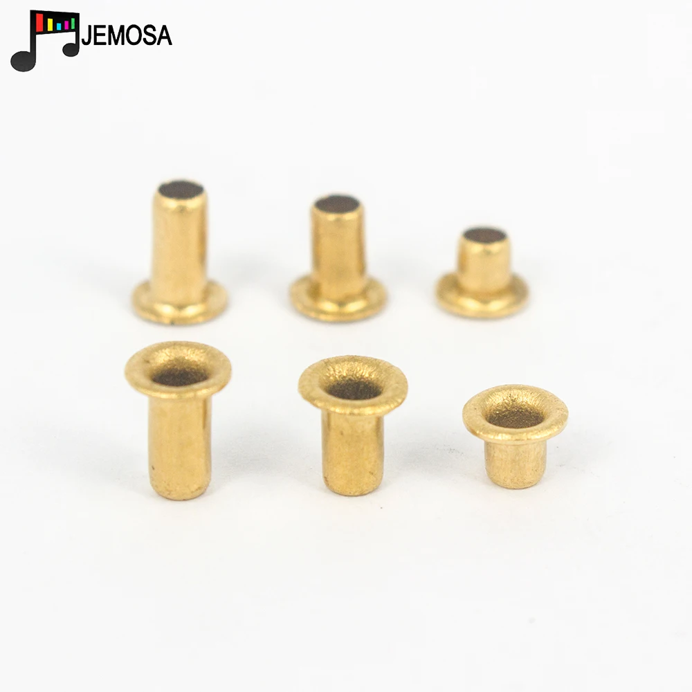 200PCS M3*3/M3*4/M3*5/M3*6 Rivet Hollow Copper Tubular Rivets Double-sided Circuit Board PCB Nails Copper Hollow Rivet Nuts Kit