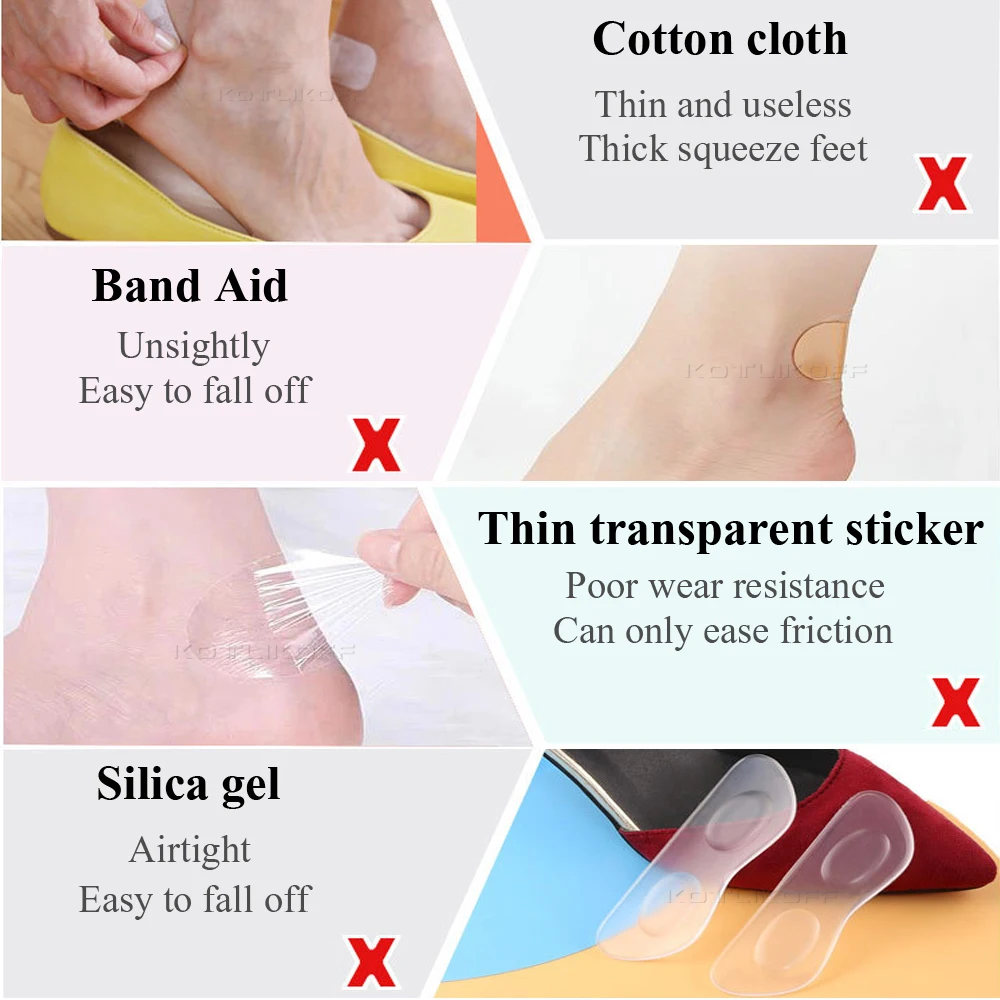 Heel Protector Foot Care Sole Sticker Waterproof Invisible Patch Anti Blister Friction Wear-Resistant Cushion 1Roll Length 100cm