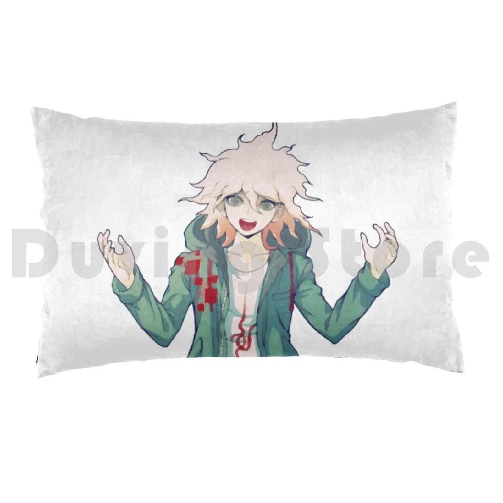 Nagito 2 Pillow Case Printed 35x50 Nagito Monobear Monokuma Danganronpa Anime Komaeda Nagito Nagito Komaeda