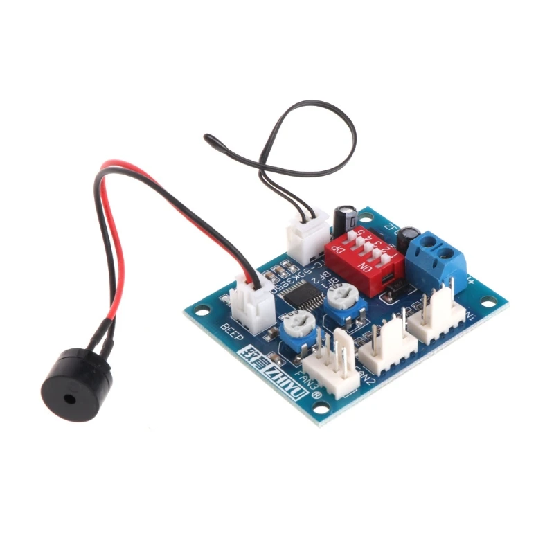 12V Cpu Fan Temperatuurregeling Pwm Speed Controller Module Alarm Buzzer Sensor R9UB
