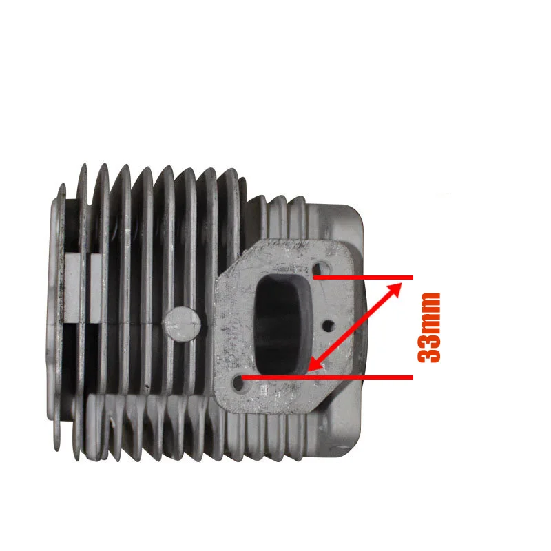 Kit pistone cilindro soffiante foglia 48mm adatto per spruzzatore motore benzina 1E48F 6300 Zylinder pistone anelli anelli clip