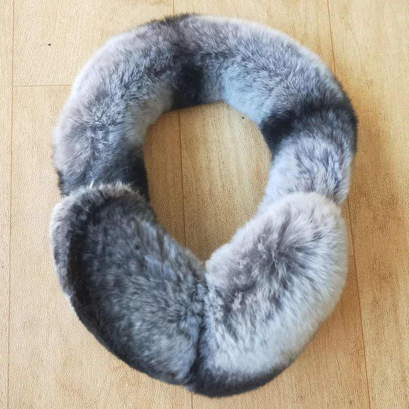 

Women Winter Real Rex Rabbit Fur Earmuff Fashion Warm Fluffy Winter Female Genuine Rex Rabbit Fur Earmuff Korea Ear Warmer
