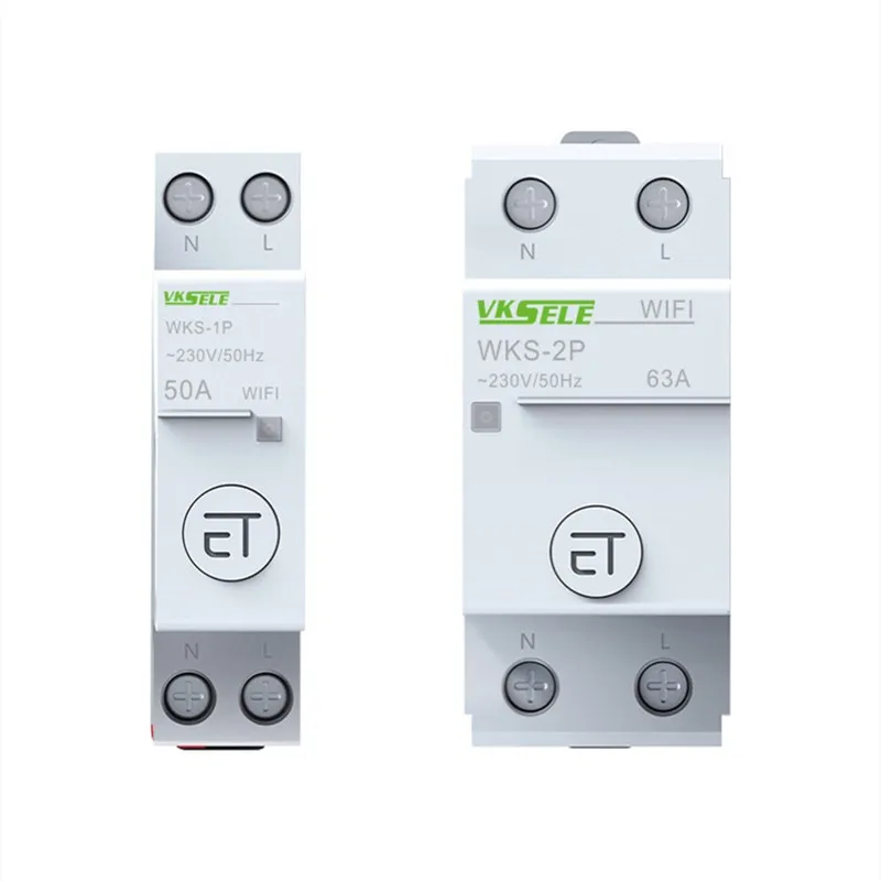 1pcs home wifi smart circuit breaker air switch distribution box remote mobile phone control voice timer switch