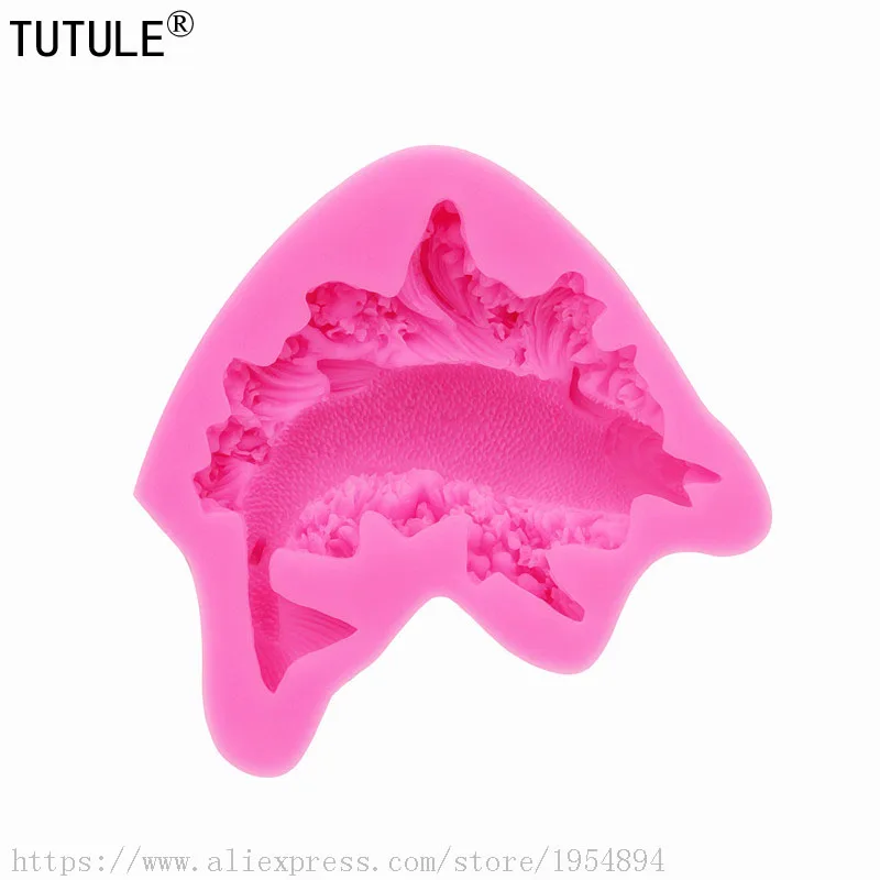 Silicone Fish Mold,for Polymer Clay Food Safe Flexible Molds Epoxy Resin  Molds Soap Fondant Mold Wax Mold,Salmon silicone mould