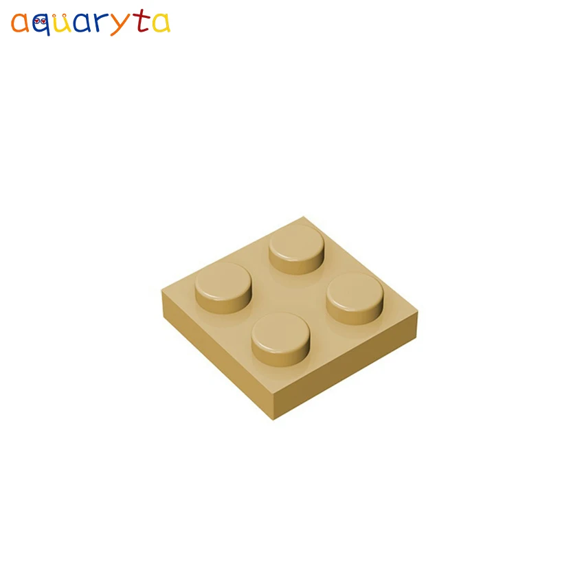 Aquaryta Building Blocks Parts Tan 250pcs/bag Plate Compatible 2420 3022 3021 3020 3795 3034 3832 2445 MOC DIY Toys for Children