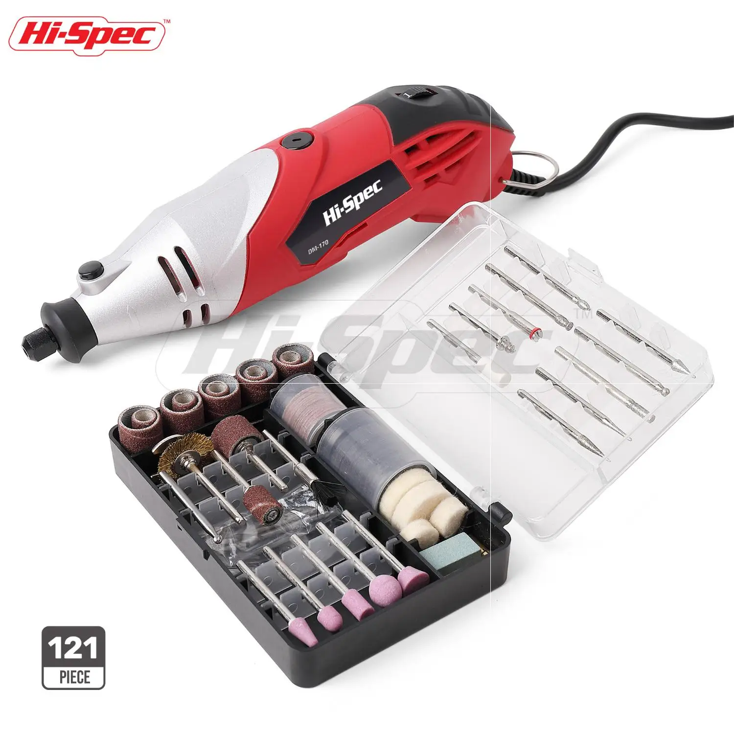 

Hi-Spec 1pc Dremel Mini Drill, Engraver Rotary Tools,,Variable Speed,Dremel Accessories Sanding Cutting Polishing Drill Bits Set