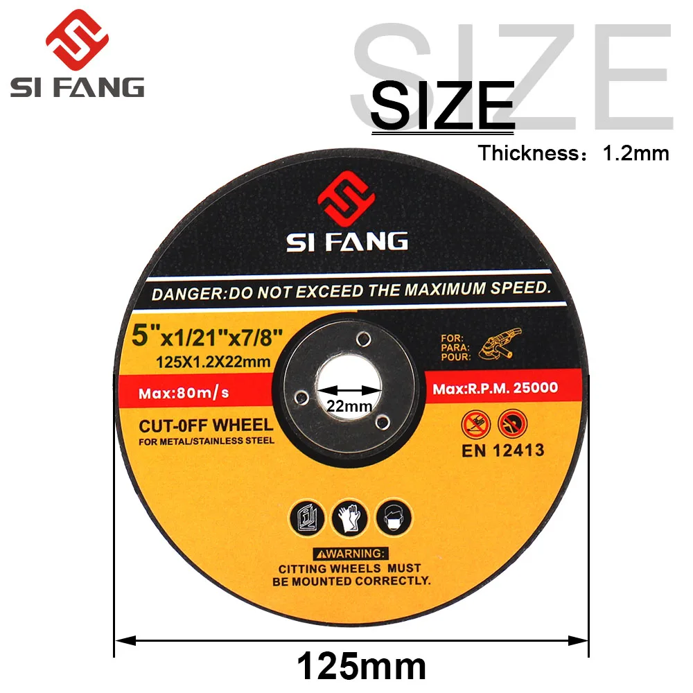 Imagem -02 - Discos de Corte de Cortar Rodas Flap Lixar Moagem Rebarbadora 125 mm 550 Pcs Aço Inoxidável