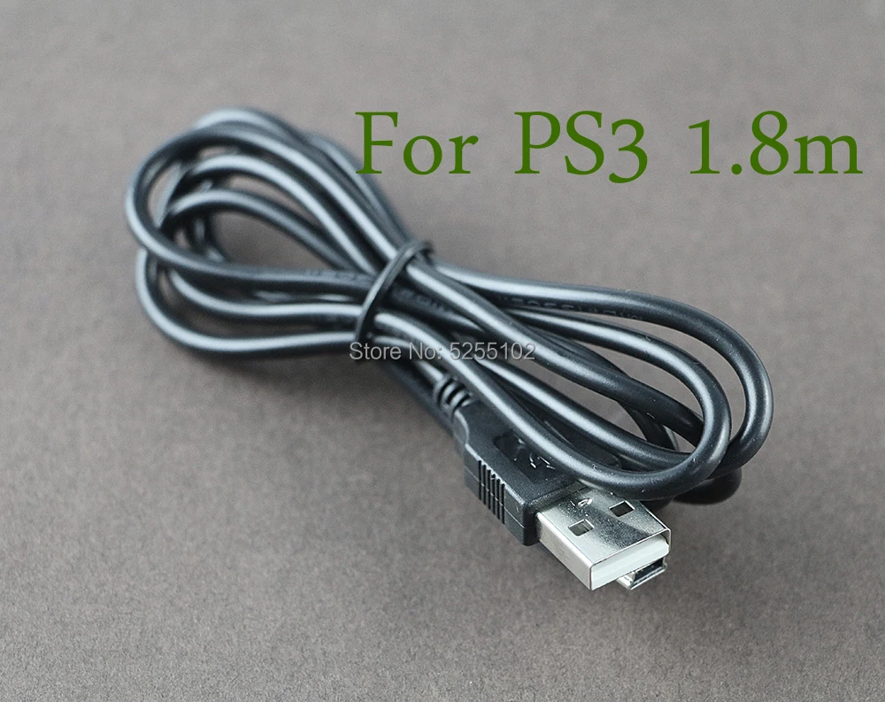 

20pcs USB Charging Cable with Magnetic Ring Gaming usb Charger for ps3 For Sony Playstation PS3 handle wireless controller