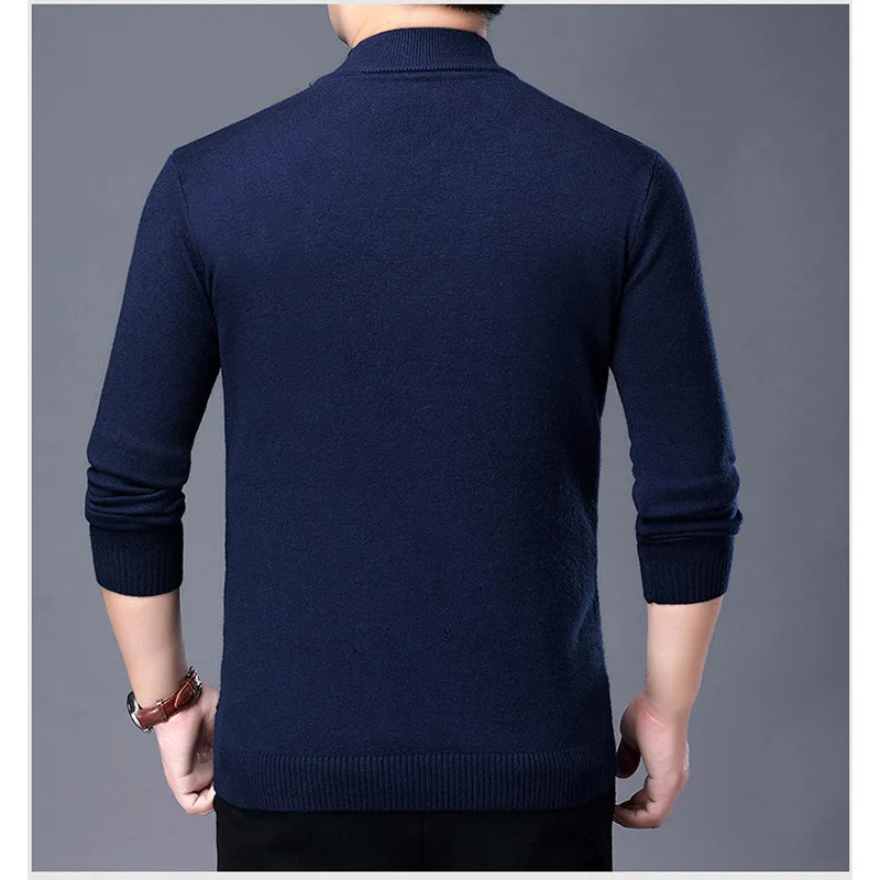 Winter Turtleneck Men Sweater Christmas Male Sweater Pullover Turtle Neck Men Jumper Brand White Men Casual Knitwear Pull Homme