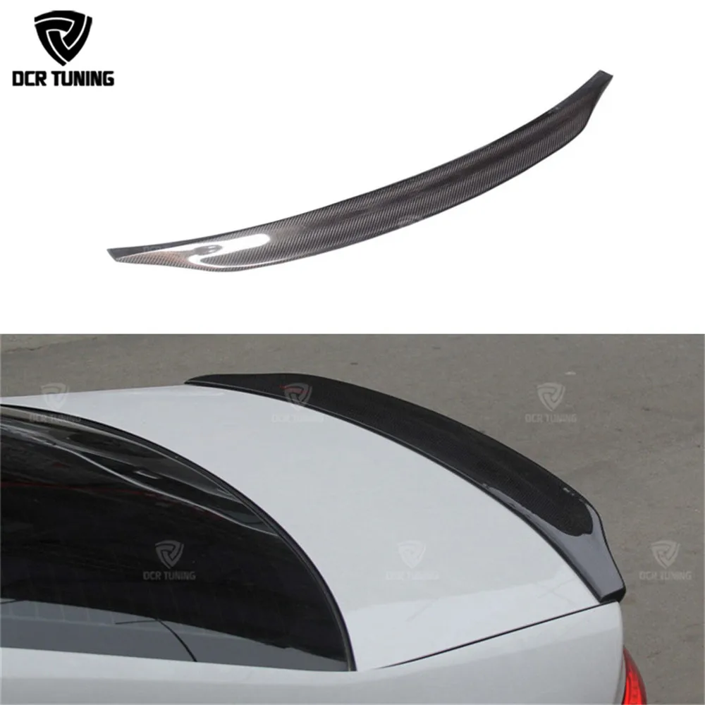 

For Audi A5 Spoiler 2013 2014 2015 2016 A5 Carbon Fiber Rear Spoiler Rear Trunk Spoiler Boot Lid fit 4 - Door