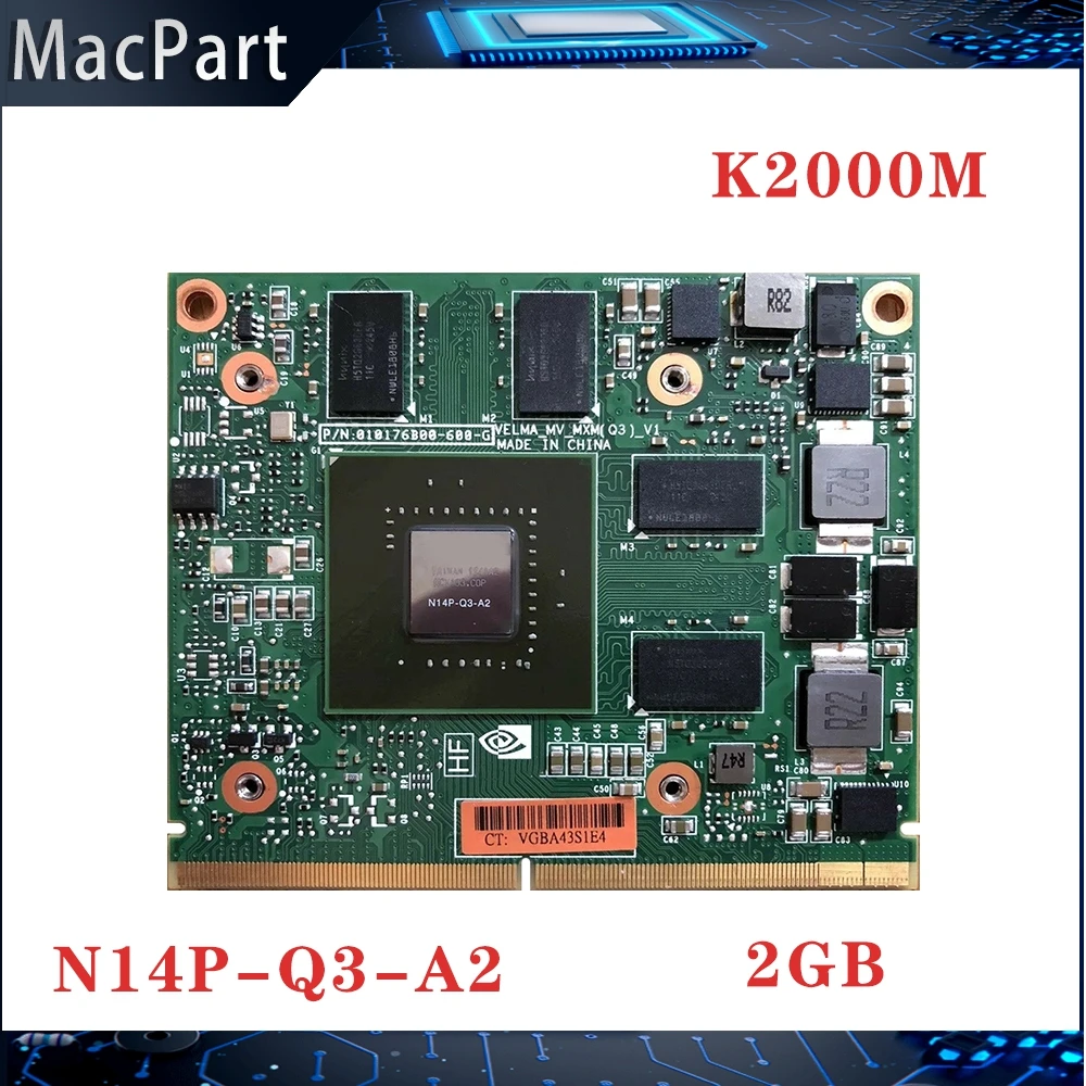 

Quadro K2000 K2000M GDDR3 2GB N14P-Q3-A2 Video Graphics Card With X-Bracket For iMac A1311 2010 2011 A1312 2009 2010 2011 years