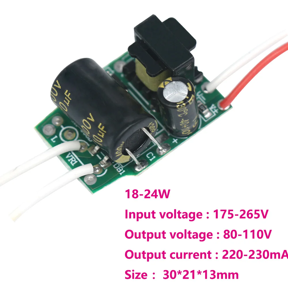 Imagem -05 - Transformadores de Iluminação Led para Fonte de Alimentação Motorista Não Isolado 37w 7-9w 912w 12-18w 1824w 2432w 3240w Led Lâmpada Blub Lâmpada Led