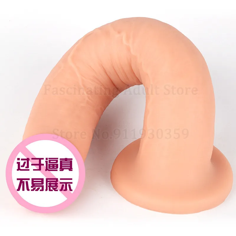 Sex Shop New Super Soft Realistic Dildos Female Masturbator Huge Penis Horse Dick Big Dildo With Suction Cup Sex Toys For Woman