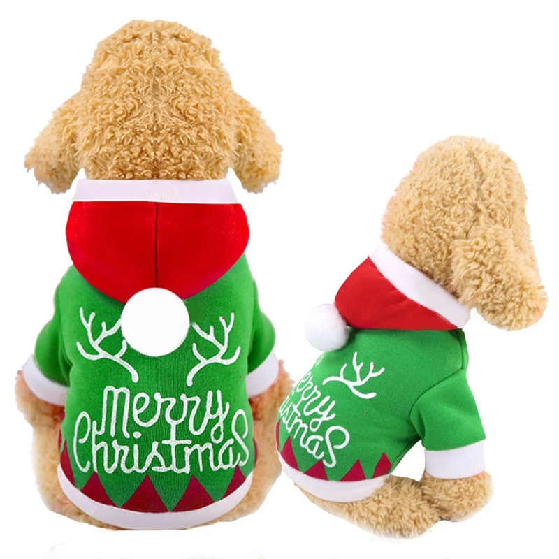 Christmas Dog Clothes Small Dogs Santa Costume for Pug Chihuahua York shire Pet Cat New Year Clothing Jacket Coat Pets Costume