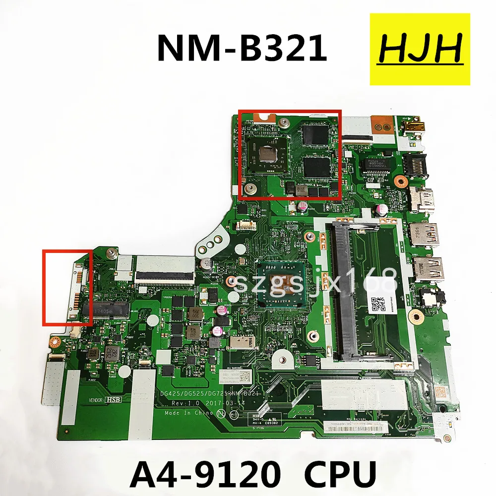 FOR  Lenovo 320-15AST 330-15AST 320-17AST 330-17AST Laptop Motherboard NM-B321 with CPU A4-9120 GPU 2GB Tested 100% Work