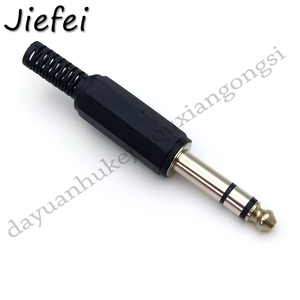 

500pcs New 6.3mm Male Stereo Jack Audio Plug Connector soldering